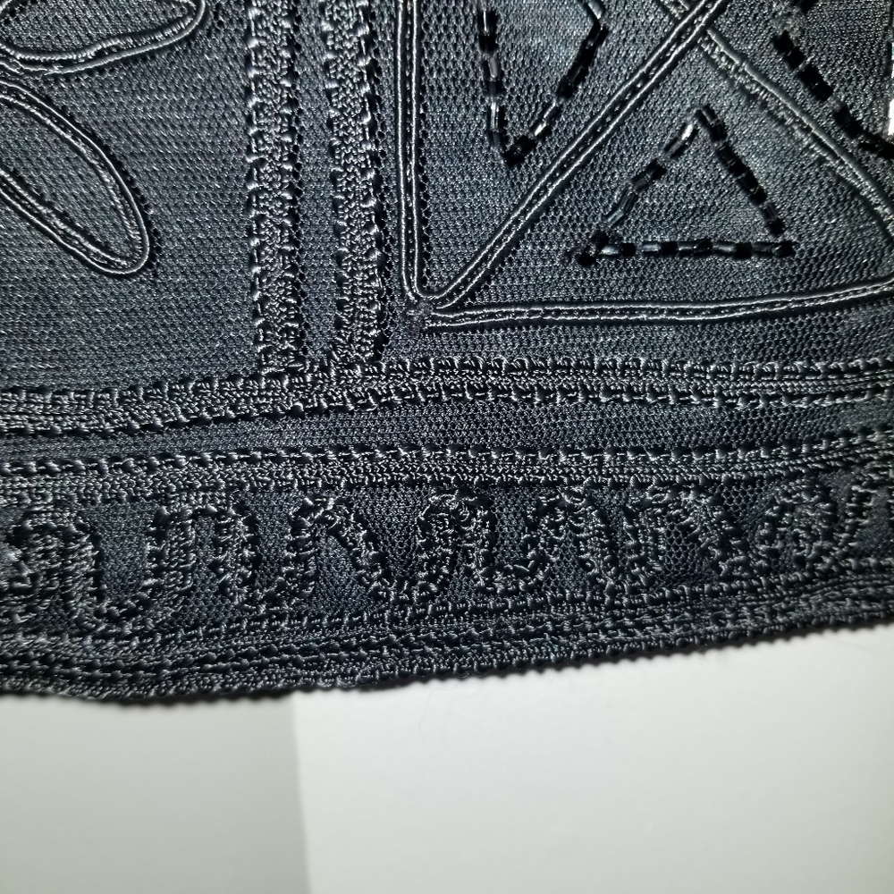 Black blazer w/sequined pattern - Picture 6 of 6